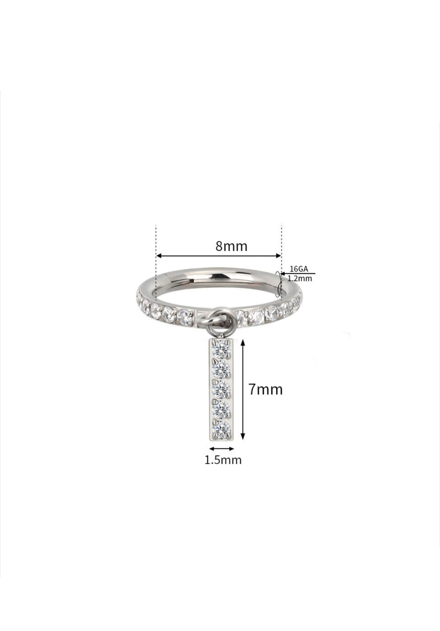 Bijoux piercing anneau