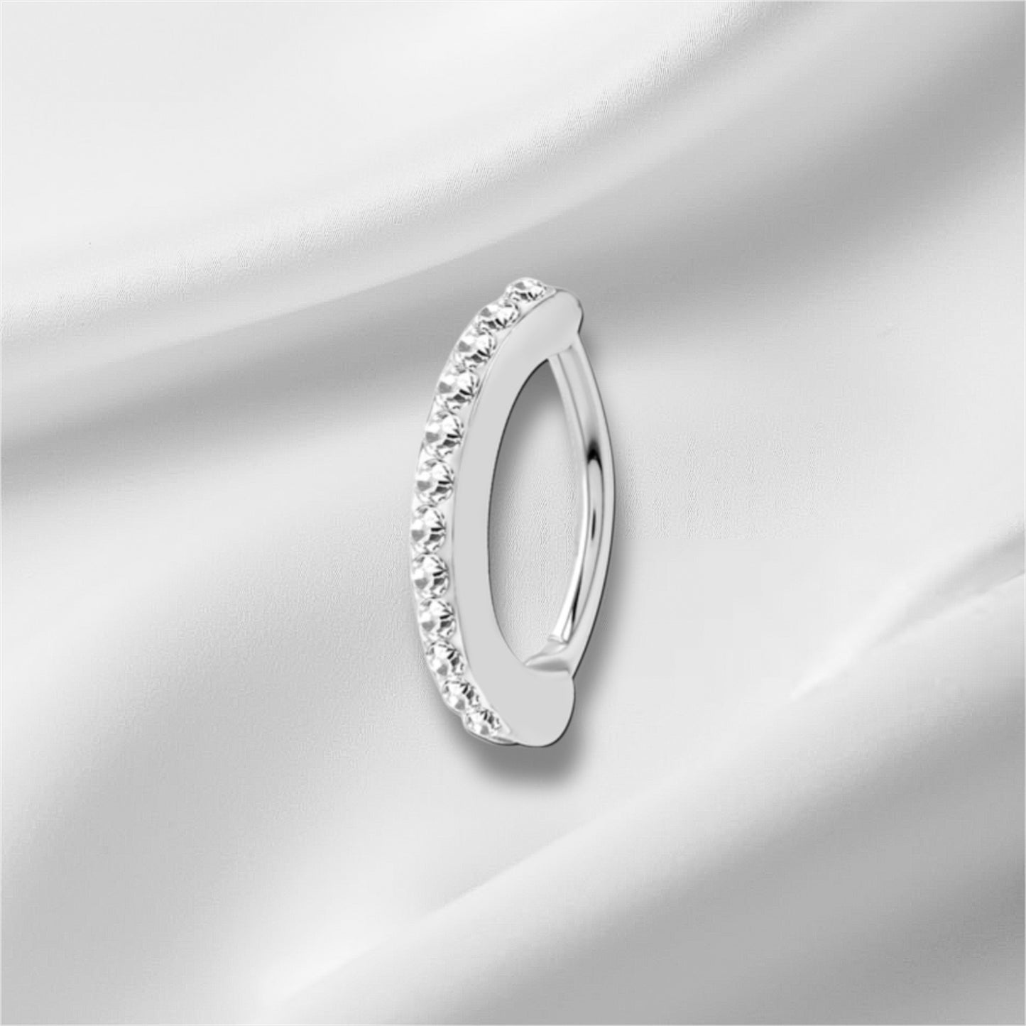 Bijoux Anneau "demi-lune" piercing nombril